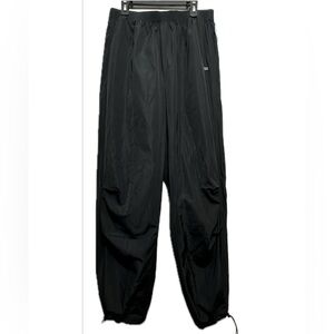 DSG Black Parachute Pants, Size S - Lightweight & Adjustable Fit Black Cargo NWT